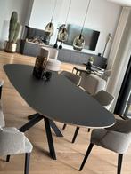 Prachtige moderne eettafel, uniek stuk, Huis en Inrichting, Ophalen, Modern maatwerk, 100 tot 150 cm, Vijf personen of meer