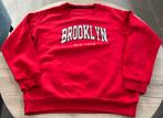 Rode trui 'Brooklyn' (Shein, maat S), Kleding | Dames, Truien en Vesten, Gedragen, Shein, Ophalen of Verzenden, Maat 36 (S)