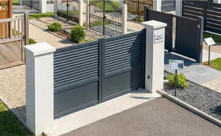 SHOWROOMMODEL schuifpoort aluminium VERO, Tuin en Terras, Tuinpoorten, Schuifpoort, Aluminium, Ophalen