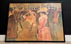 Toulouse-Lautrec (Affiche) - La Danse au Moulin Rouge, Met lijst, Ophalen of Verzenden, A1 t/m A3, Muziek