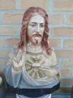 Vintage Antiquité objet religieux grand buste Christ, Enlèvement ou Envoi