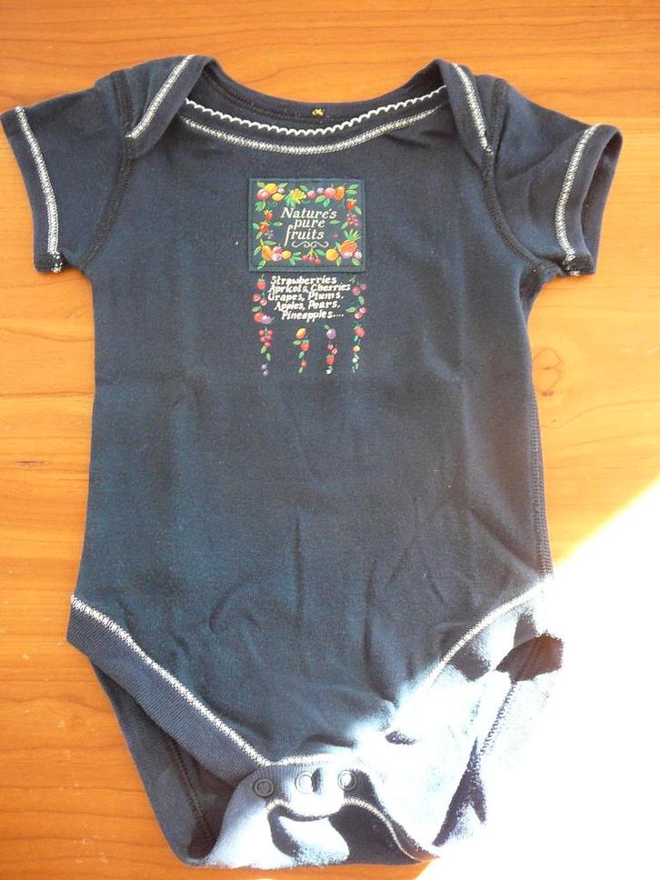 blauwe body van bij Marks & Spencer, Kinderen en Baby's, Babykleding | Maat 68, Gebruikt, Jongetje of Meisje, Nacht- of Onderkleding