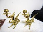 Bougeoirs Dragon bronze Griffon antique 19ème siècle😍💑🎁👌, Antiquités & Art, Cuivre ou Bronze, Enlèvement ou Envoi