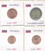 Slowakije - 2 €uro -  5 - 2 - 1 cent, Verzenden, Slowakije, 2 euro, Setje