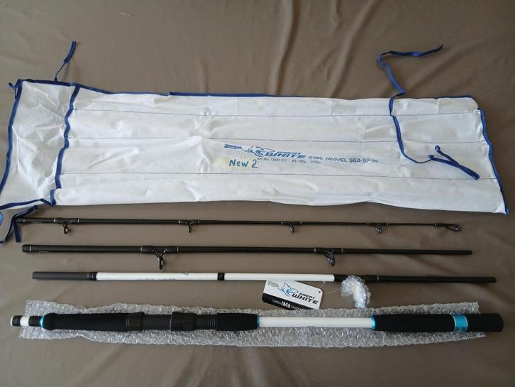 Canne travel ZEBCO White Gwc Travel Sea Spin NEUVE, Watersport en Boten, Hengelsport | Zeevissen, Nieuw, Werphengel, Ophalen of Verzenden