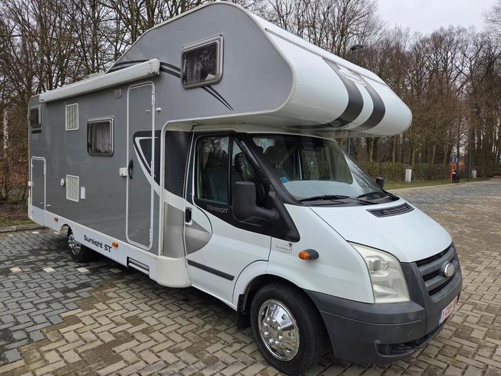 Sunlight ST sur Ford Transit 2.4 de 140 ch, 2009, Caravanes & Camping, Camping-cars, Particulier, jusqu'à 5, Alcôve, Ford, Ford