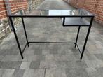 Bureau design en métal et verre, Ophalen, Zo goed als nieuw, Bureau