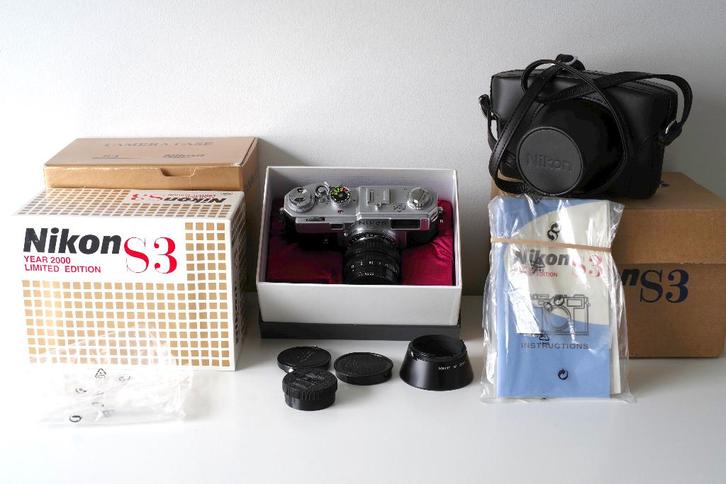 Télémètre NIKON S3 2000 Limited edition avec objectives, Audio, Tv en Foto, Fotocamera's Analoog, Zo goed als nieuw, Nikon, Ophalen of Verzenden