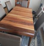 Eet Tafel Met 6 stoelen , TV Meubel , Vitrine kast , Kleer k, Huis en Inrichting, Ophalen, Zo goed als nieuw