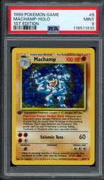 Machamp Holo 1st Edition PSA 9 - 8/102 - Base Set 1999, Hobby en Vrije tijd, Verzamelkaartspellen | Pokémon, Ophalen of Verzenden