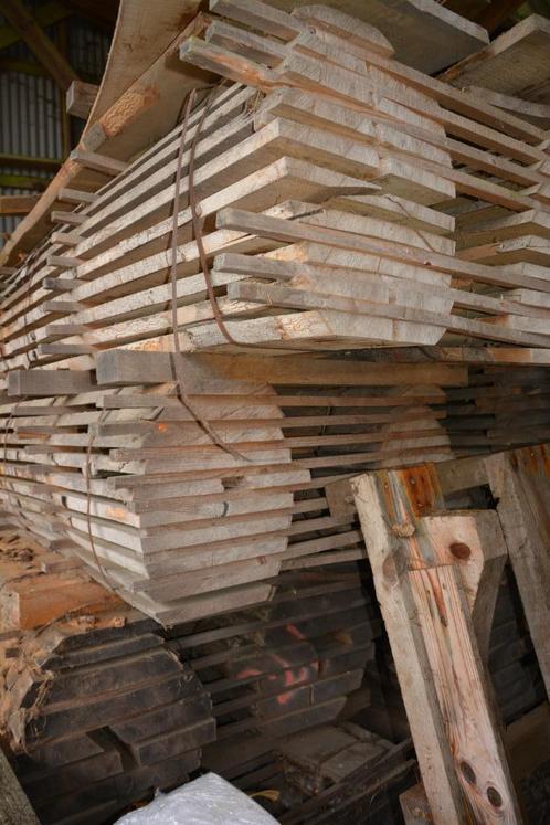 Verkoop van houten blokken en planken (beuken- en kersenhout, Doe-het-zelf en Bouw, Hout en Planken, Zo goed als nieuw, Plank