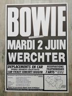 DAVID BOWIE - WERCHTER - POSTER ORIGINAL - 61/86 CM, Comme neuf, Musique, Affiche ou Poster pour porte ou plus grand, Enlèvement ou Envoi