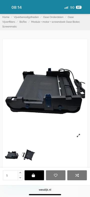 Oase biotec screenmatic + module + motor + transfo, Enlèvement