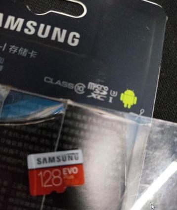 Micro sd kaartje Samsung evo + 128GB beschikbaar voor biedingen