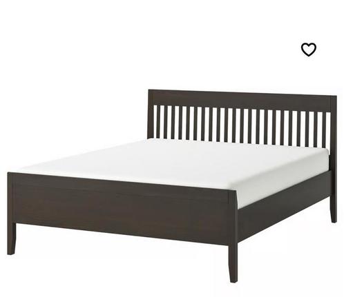 IKEA Idanas bed van 180x200 cm, Huis en Inrichting, Slaapkamer | Bedden, Zo goed als nieuw, 180 cm, 200 cm, Bruin, Ophalen