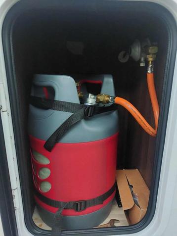 hervulbare lichtgewicht kuntstof lpg gasfles beschikbaar voor biedingen