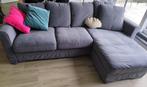 Grijze 3-zits zetel met longchair, Enlèvement, Comme neuf