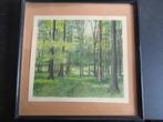 Aquarel "Sous Bois"door Lucien Boschmans, Ophalen of Verzenden