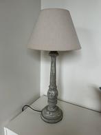 Beige tafellamp., Huis en Inrichting, Lampen | Tafellampen, Landelijk, Zo goed als nieuw, Hout, 50 tot 75 cm