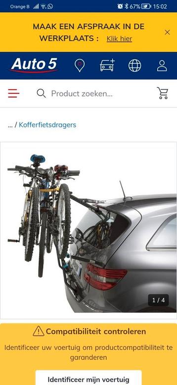 Porte-vélos pour montage des bagages NORAUTO/ Norbike 3  