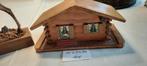 houten spaarpot, Ophalen of Verzenden, Gebruikt, Hout, Object of Gebouw