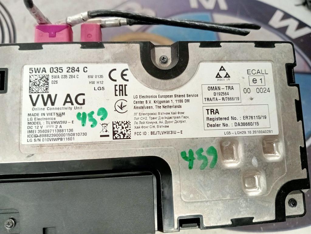 Bluetooth module van een Volkswagen Golf, Autos : Pièces & Accessoires, Électronique & Câbles, Volkswagen, Utilisé, Enlèvement ou Envoi