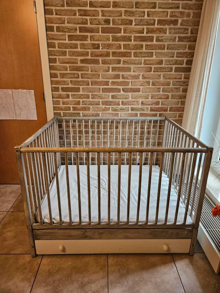 Groot park/box voor baby, Kinderen en Baby's, Babyparken, Gebruikt, Rechthoekig, In hoogte verstelbaar, Lade, Ophalen