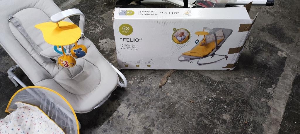 Relax bébé, Enlèvement, Comme neuf, Chaise rebondissante, Avec ceinture(s)