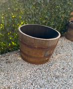 Boîte à fleurs en chêne d'un demi-tonneau de whisky., Enlèvement, Utilisé, Bois, Intérieur