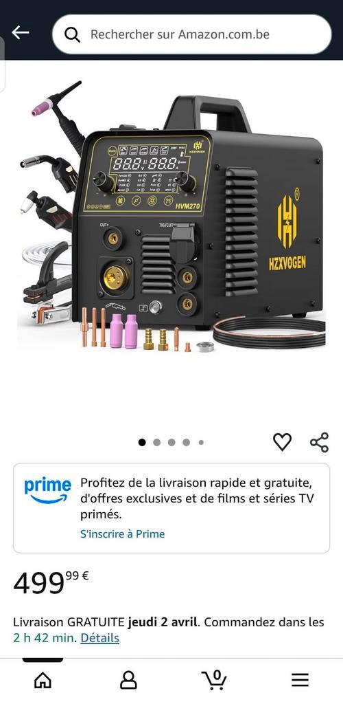 Poste à souder neuf HZXVOGEN HVM270 6 en 1, Bricolage & Construction, Boîtes à outils, Enlèvement