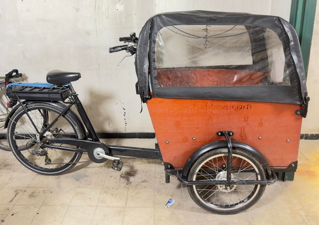 Babboe Big Bakfiets – Family Cargo Bike | €650, Fietsen en Brommers, Fietsen | Bakfietsen, Gebruikt, Fietsfabriek, 4 kinderen of meer