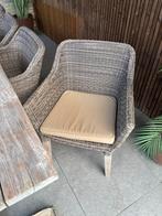 Table de jardin en teck+banc et 4 chaises de 3 m de long, Jardin & Terrasse, Enlèvement, Utilisé