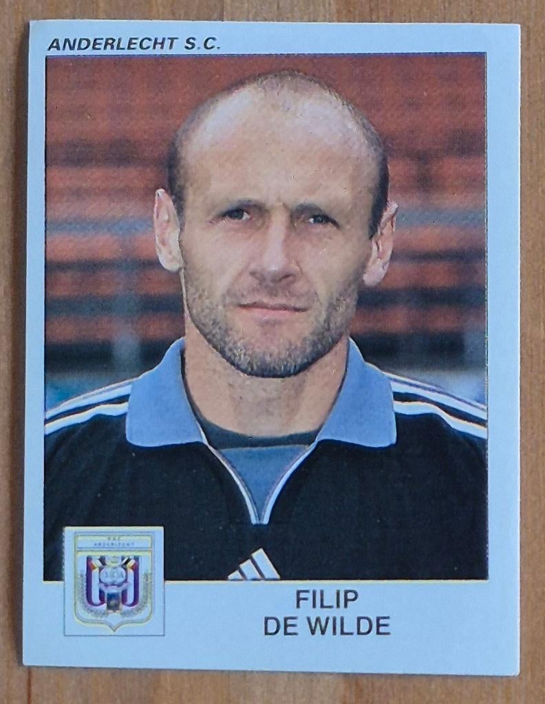 Panini Football 2001 #30 Filip De Wilde Anderlecht S.C., Enlèvement ou Envoi, Comme neuf, Autocollant
