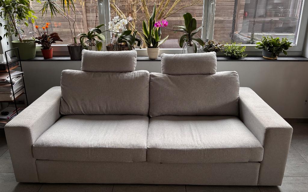 3-zit sofa/zetel/bank/salon, Huis en Inrichting, Ophalen, Gebruikt, Kunststof