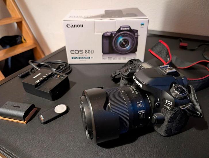 Canon EOS 80D, Audio, Tv en Foto, Fotocamera's Digitaal, Zo goed als nieuw, Spiegelreflex, Canon, Ophalen of Verzenden