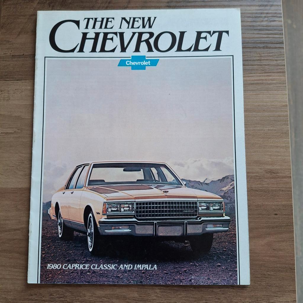 THE NEW CHEVROLET 1980 CAPRICE CLASSIC AND IMPALA, Ophalen of Verzenden, Nieuw, Chevrolet