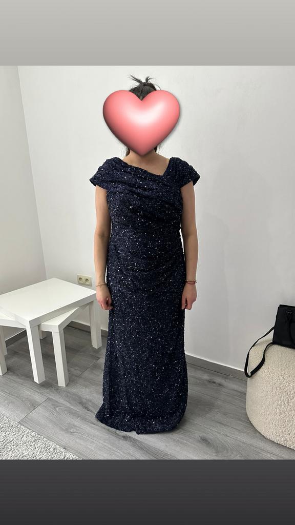 Feestkleedje, Galajurk, Blauw, Maat 42/44 (L), Ophalen of Verzenden