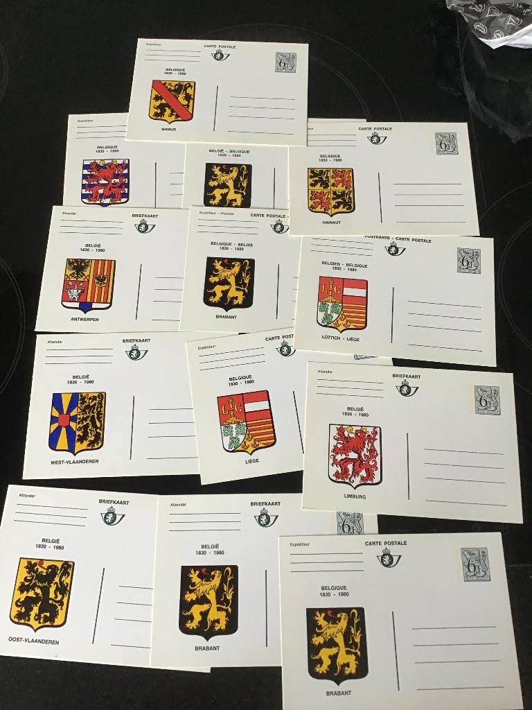 gele briefkaarten blanco, Ophalen, Briefkaart