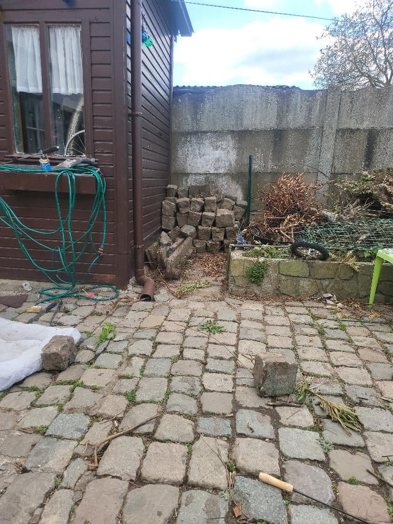 Pavés gratuits, Enlèvement, Utilisé, Gris, Rocher