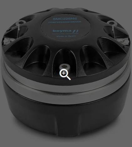 Beyma SMC225Nd Compression, 2 pièces, TV, Hi-fi & Vidéo, Enceintes, Comme neuf, Haut-parleurs Frontaux, Arrière ou Stéréo, 60 à 120 watts