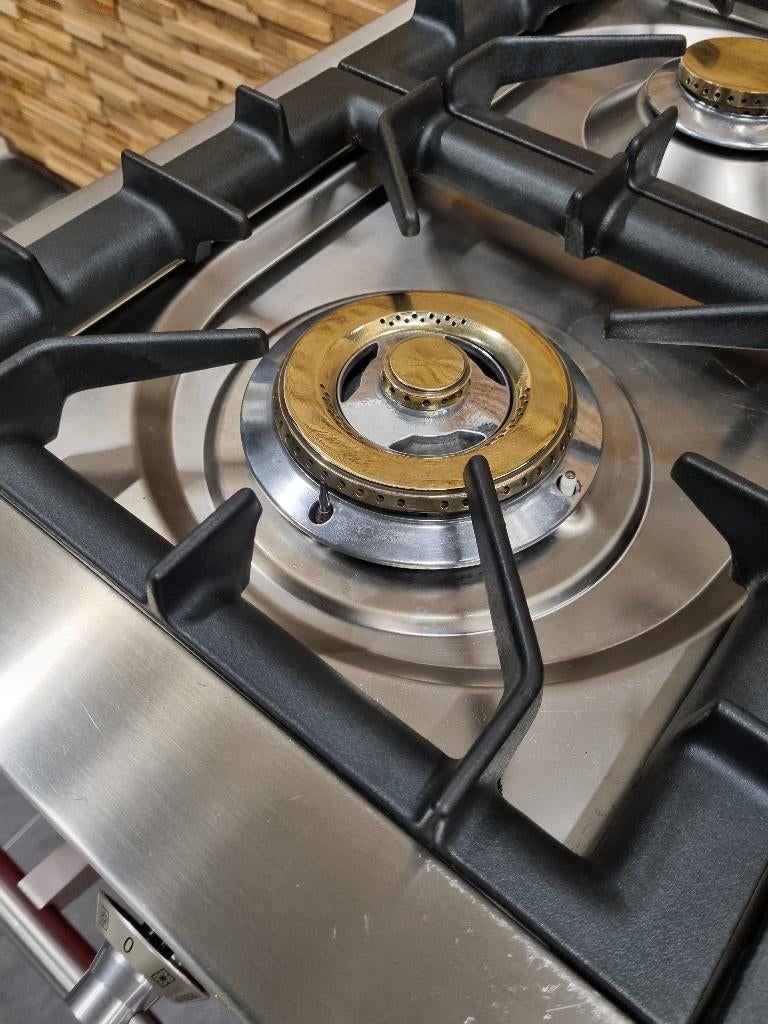 🔥Luxe Fornuis Boretti Majestic 120 cm rood Coupe de Feu, Gaz, Classe énergétique A ou plus économe, Comme neuf, Enlèvement