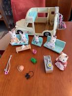 Sylvanian Campervan met konijnenfamilie., Kinderen en Baby's, Speelgoed | Poppenhuizen, Ophalen of Verzenden, Gebruikt, Poppenhuis