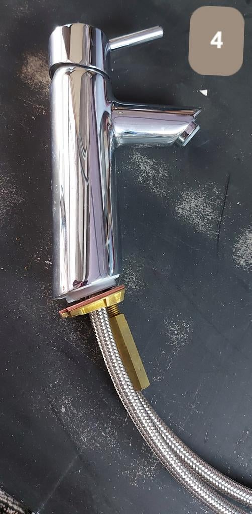 Mengkraan, Ophalen, Chroom, Wastafel