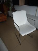 chaises en cuir blanc, Maison & Meubles, Chaises, Design, Enlèvement, Utilisé, Blanc