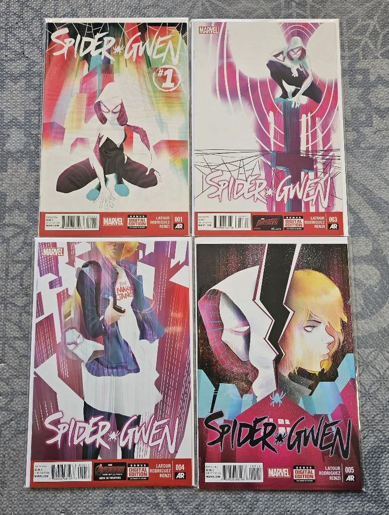 Spider-Gwen (vol.1) #1, 3-5 (2015), Plusieurs comics, Enlèvement ou Envoi, Neuf