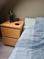Ikea Malm nachtkastjes, Huis en Inrichting, Slaapkamer | Complete slaapkamers, Ophalen, Gebruikt, Tweepersoons, Tijdloos