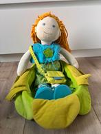 Pop met bloemenmand, Ophalen of Verzenden, Gebruikt, Overige typen