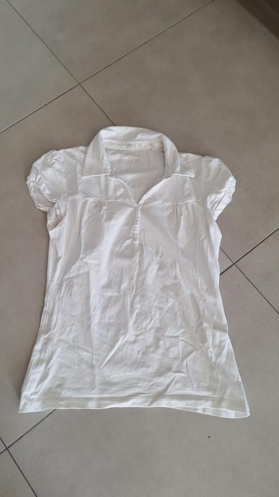 T-shirt C&A, Wit, Clockhouse C&A, Ophalen of Verzenden, Korte mouw