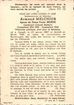 Concentratiekamp Buchenwald 1945 Melchior Armand, Enlèvement ou Envoi