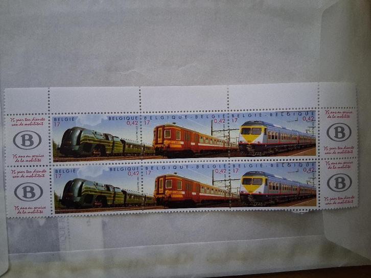 België 2001 - NMBS-blok 75 jaar, dienste van de mobiliteit”, Verzamelen, Complete verzamelingen en Collecties, Ophalen of Verzenden